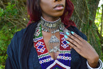 Cargar imagen en el visor de la galería, Vermelho - Afghan Beaded Jewelry Set - We Love Brass
