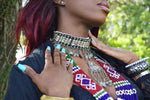 Cargar imagen en el visor de la galería, Vermelho - Afghan Beaded Jewelry Set - We Love Brass
