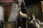 Load image into Gallery viewer, Vintage Brass Dragon Gun Powder Flask - We Love Brass
