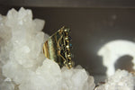 Load image into Gallery viewer, Vintage Brass Labradorite Ring - We Love Brass
