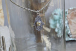 Load image into Gallery viewer, Vintage Citrine Evil Eye Stainless Steel Necklace - We Love Brass
