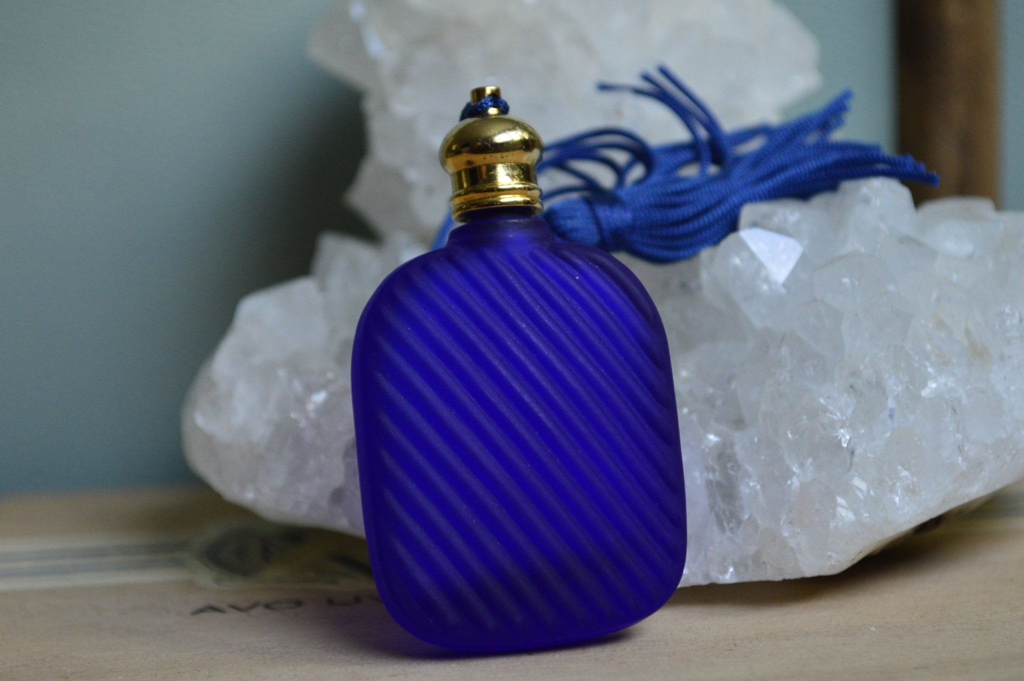 Vintage Cobalt Perfume Bottle - Kit - We Love Brass