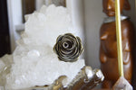 Cargar imagen en el visor de la galería, Vintage Handmade 3D Tuber Rose Ring - We Love Brass
