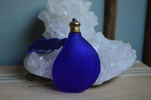 Vintage Matte Cobalt Shell Bottle - Kit - We Love Brass