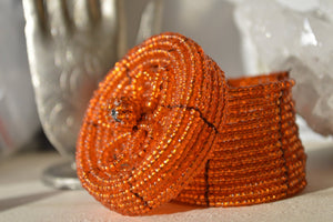 Vintage Mini Seed Beads Basket - We Love Brass