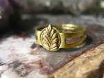 Load image into Gallery viewer, Vintage Style Golden Mini Leaf Ring | Leaf Ring - Golden Treasure Box
