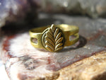 Load image into Gallery viewer, Vintage Style Golden Mini Leaf Ring | Leaf Ring - Golden Treasure Box

