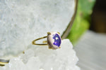 Load image into Gallery viewer, Violet Galaxy Opal Brass Ring - We Love Brass
