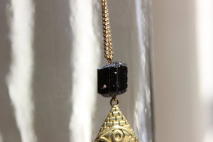 Visionary Black Tourmaline Necklace - We Love Brass
