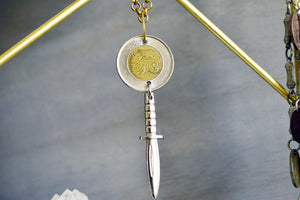 Warrior - Ethiopian Coin Amulet - We Love Brass