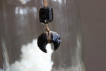 Cargar imagen en el visor de la galería, When Darkness Falls Black Tourmaline Necklace - We Love Brass
