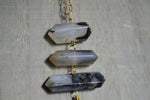 Load image into Gallery viewer, When Darkness Falls Botswana Agate Necklace - We Love Brass
