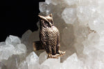 Load image into Gallery viewer, Who is there? Brass Owl Ring - Golden Treasure Box
