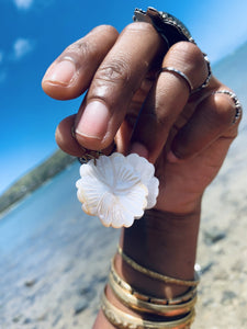 With Aloha Brass Seashell Earrings - We Love Brass
